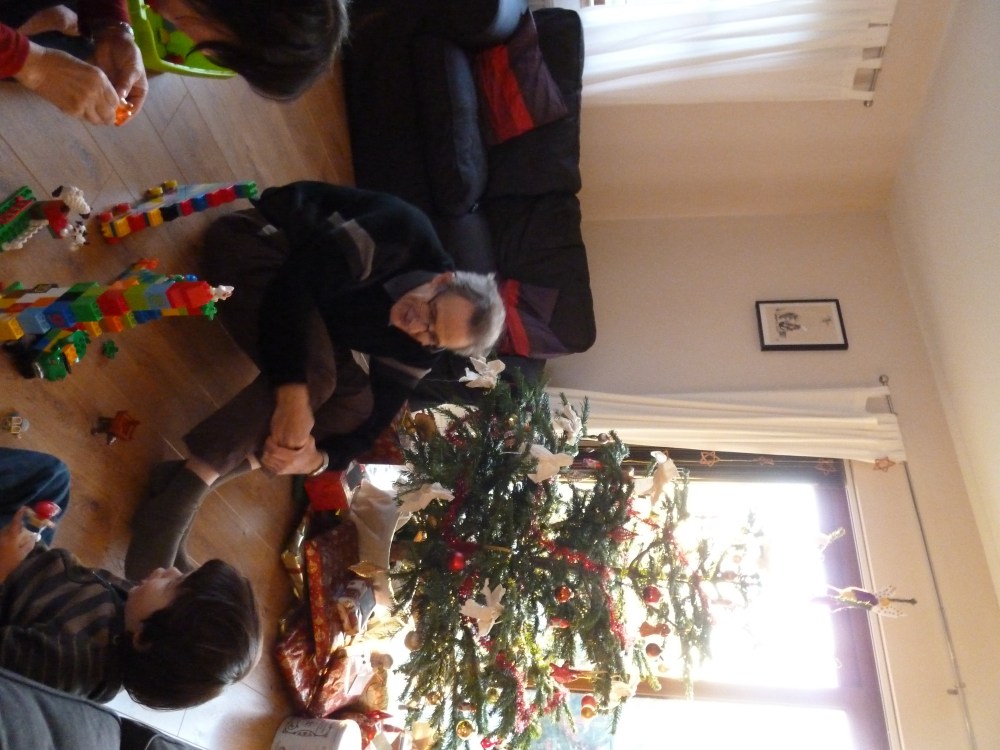 Grandpa and Grandma are great playmates - Christmas Happiness!