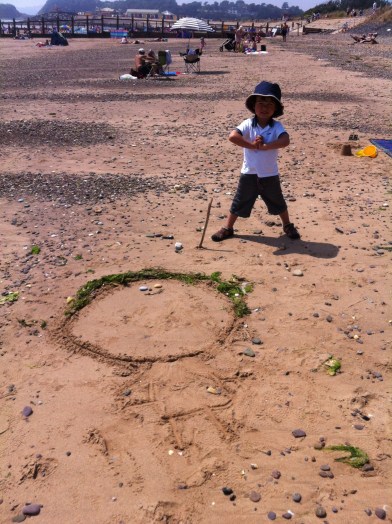 Dawlish sand sculpting